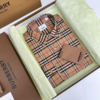 Beige Cotton Vintage Check Long-Sleeve - Men's