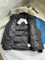 Black and White Parka - Men's