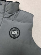 Black Nylon Arm Patch Gilet - Men's