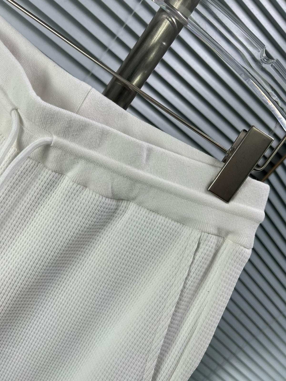 Grey Cotton Four-Bar Joggers - Men's