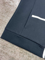 Navy Jersey Side Tape Track - Men's