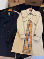 Navy Trench Coat - Men's