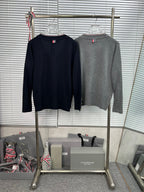 Grey Knit Cardigan - Men's