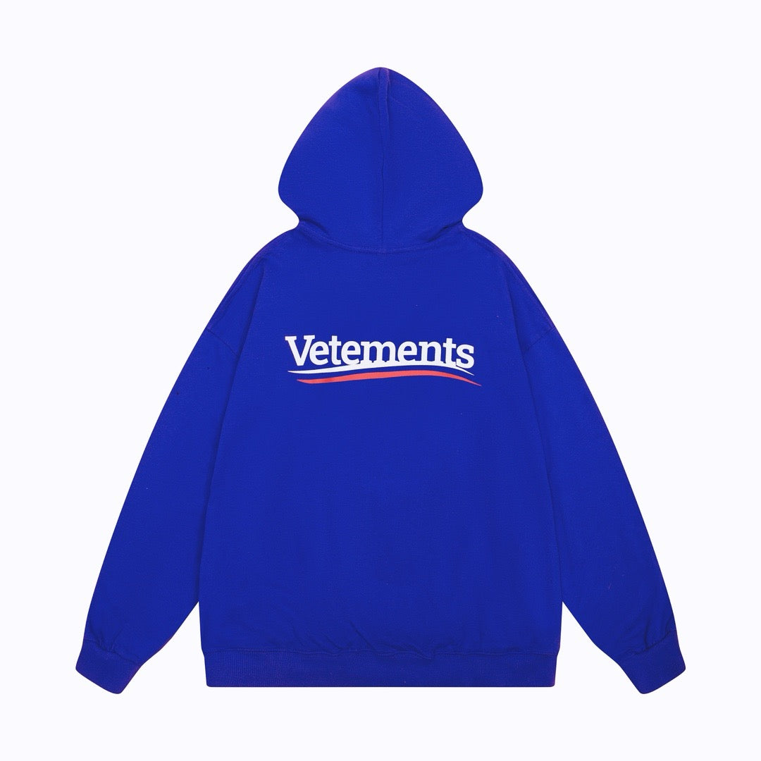 Black Cotton Logo Pullover - Men's
