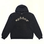 Black Cotton Embellished Pullover - Men's