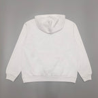 White Cotton Web Print Pullover - Men's