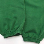 Green Cotton Web Graphic Joggers - Men's
