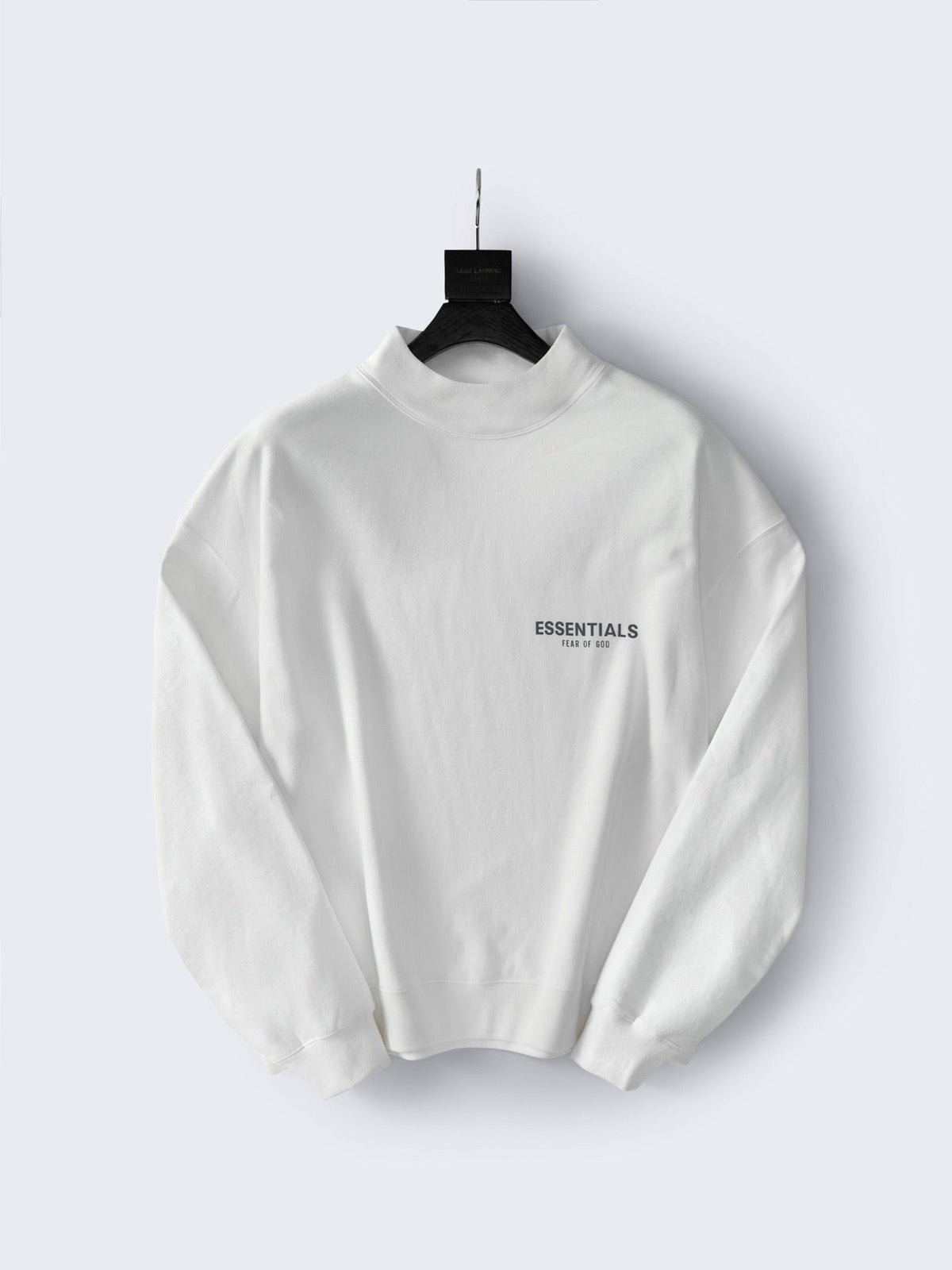 Essentials White Small Logo Sweatshirt - Men's