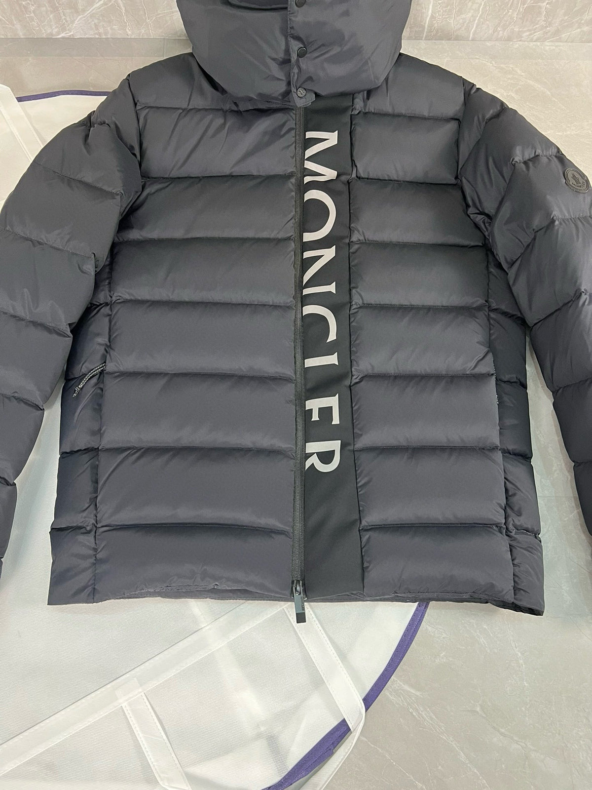 Black Puffer Jacket - Men's