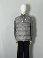 Navy Nylon Knit Sleeve Quilted - Men's