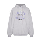 Grey Cotton Slogan Pullover - Men's