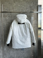 Black and White Parka - Men's