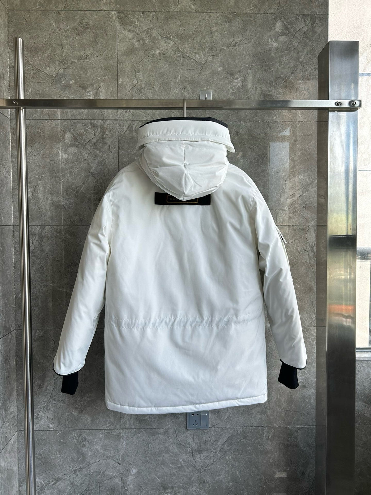 Black and White Parka - Men's
