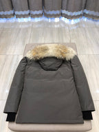 Black and White Parka - Men's
