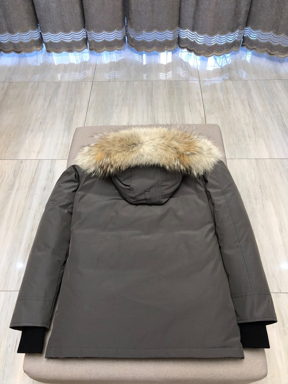 Black and White Parka - Men's