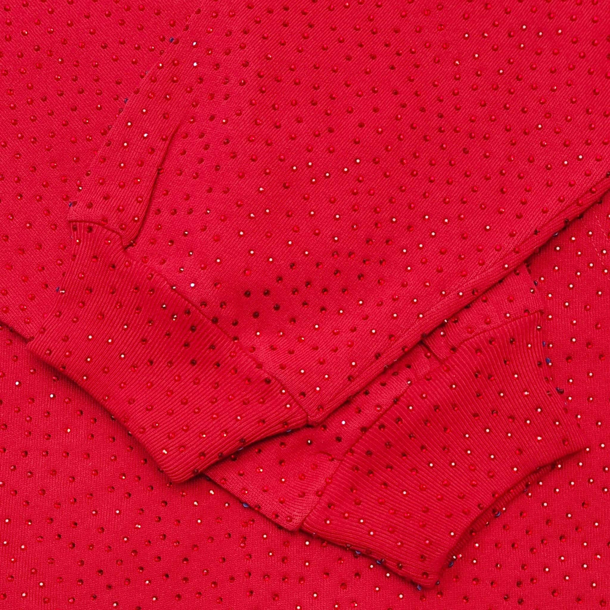 Red Cotton Graphic Pullover - Men's