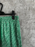 Green Monogram Silk Shorts - Men's
