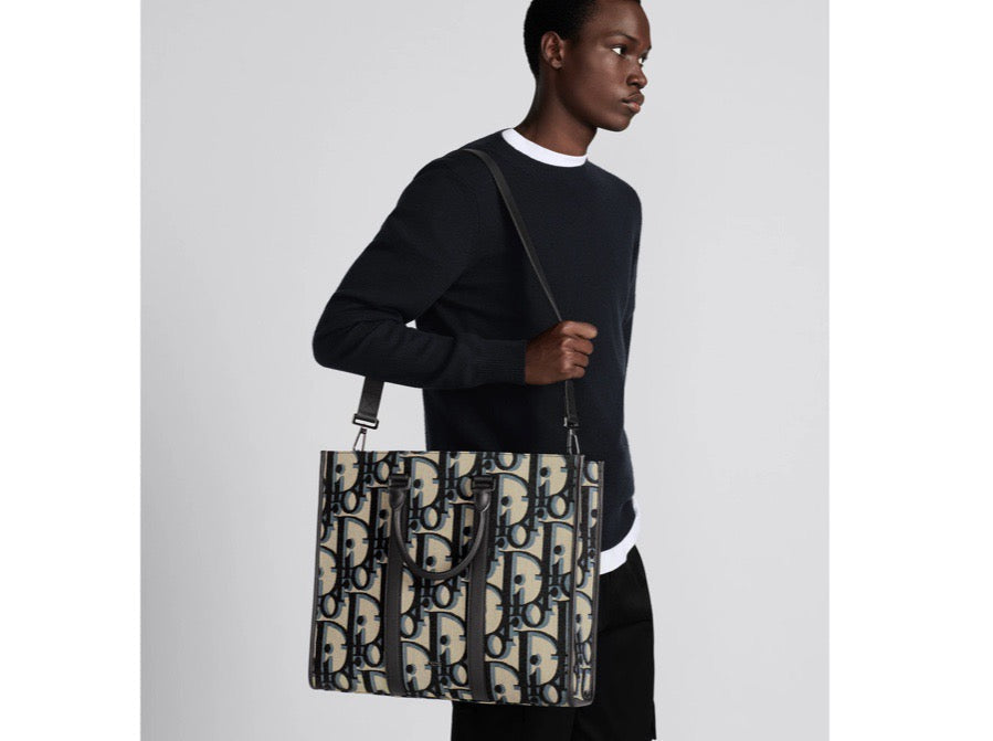 Black and Grey Tote Bag
