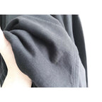 Black Cotton Bold Text Pullover - Men's