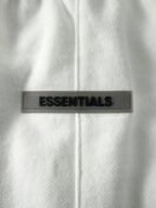 Essentials Cream Sweat Trousers - Men's