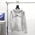 Grey Cotton Web Graphic Pullover - Men's