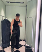 Black and White Tank Top - Men's