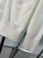 RWB Stripe Cardigan White - Men's