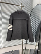 4-Bar Knit Jacket Grey - Men's