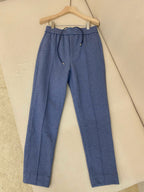 Blue Cotton Elasticated Joggers - Men's
