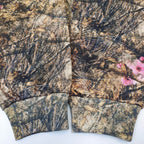 Olive Cotton Camo Print Pullover - Men's