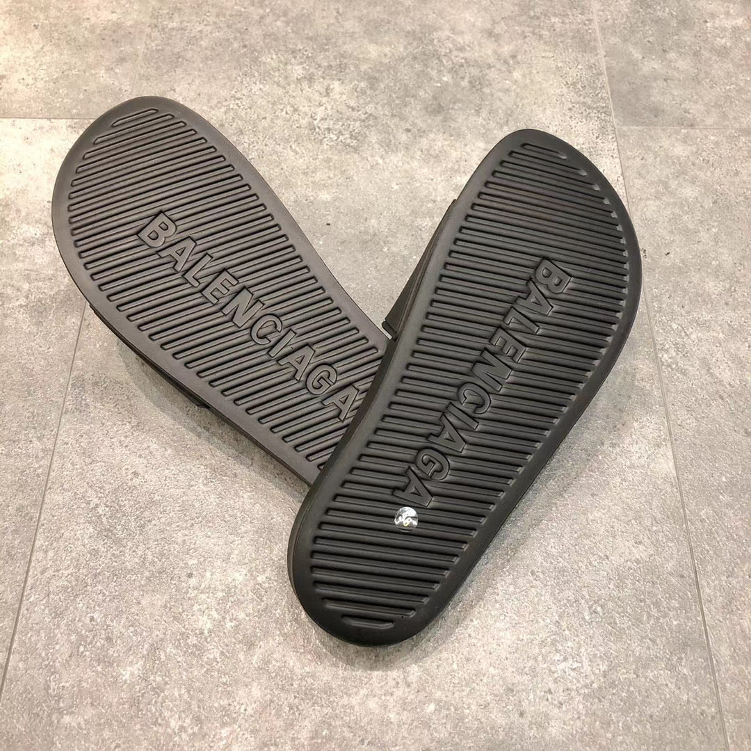 Black with White Logo Slides