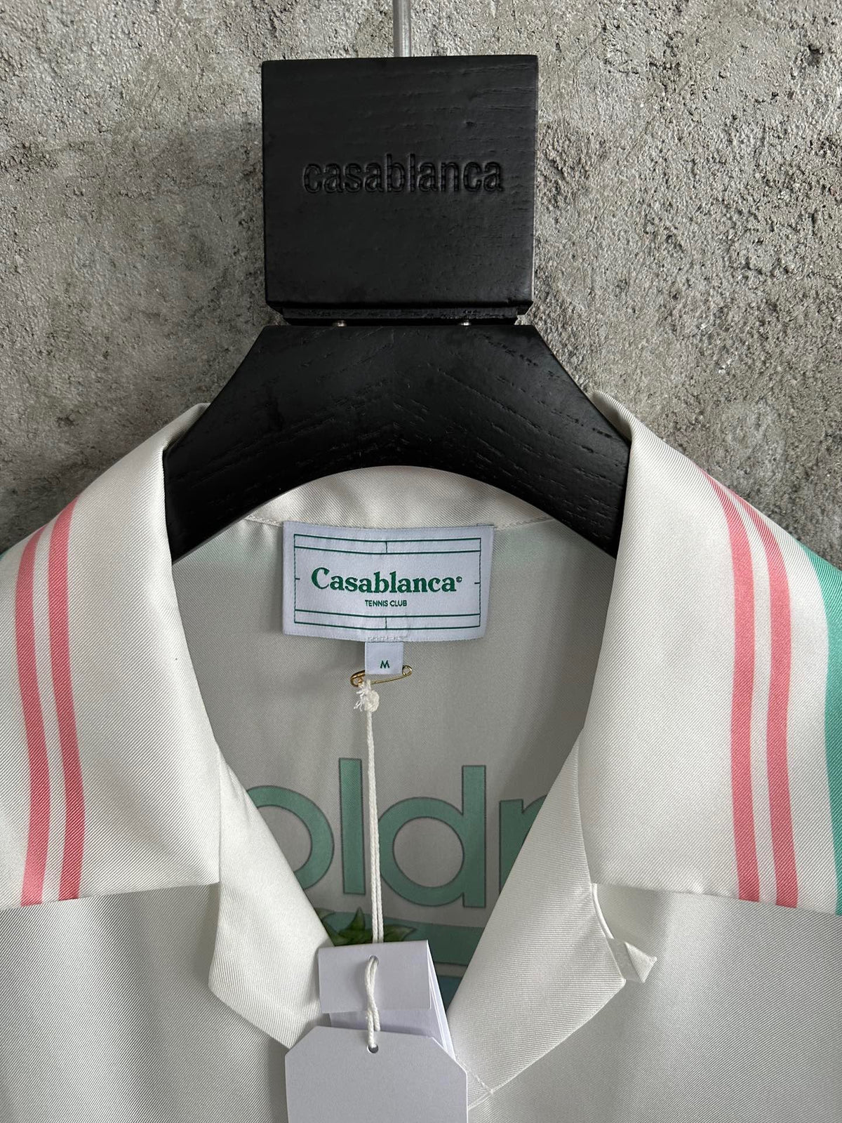 Pastel Trim Silk Shirt - Men's