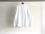 White Cotton Bold Text Pullover - Men's