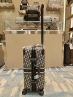 Suitcase Black and Brown Suitcase