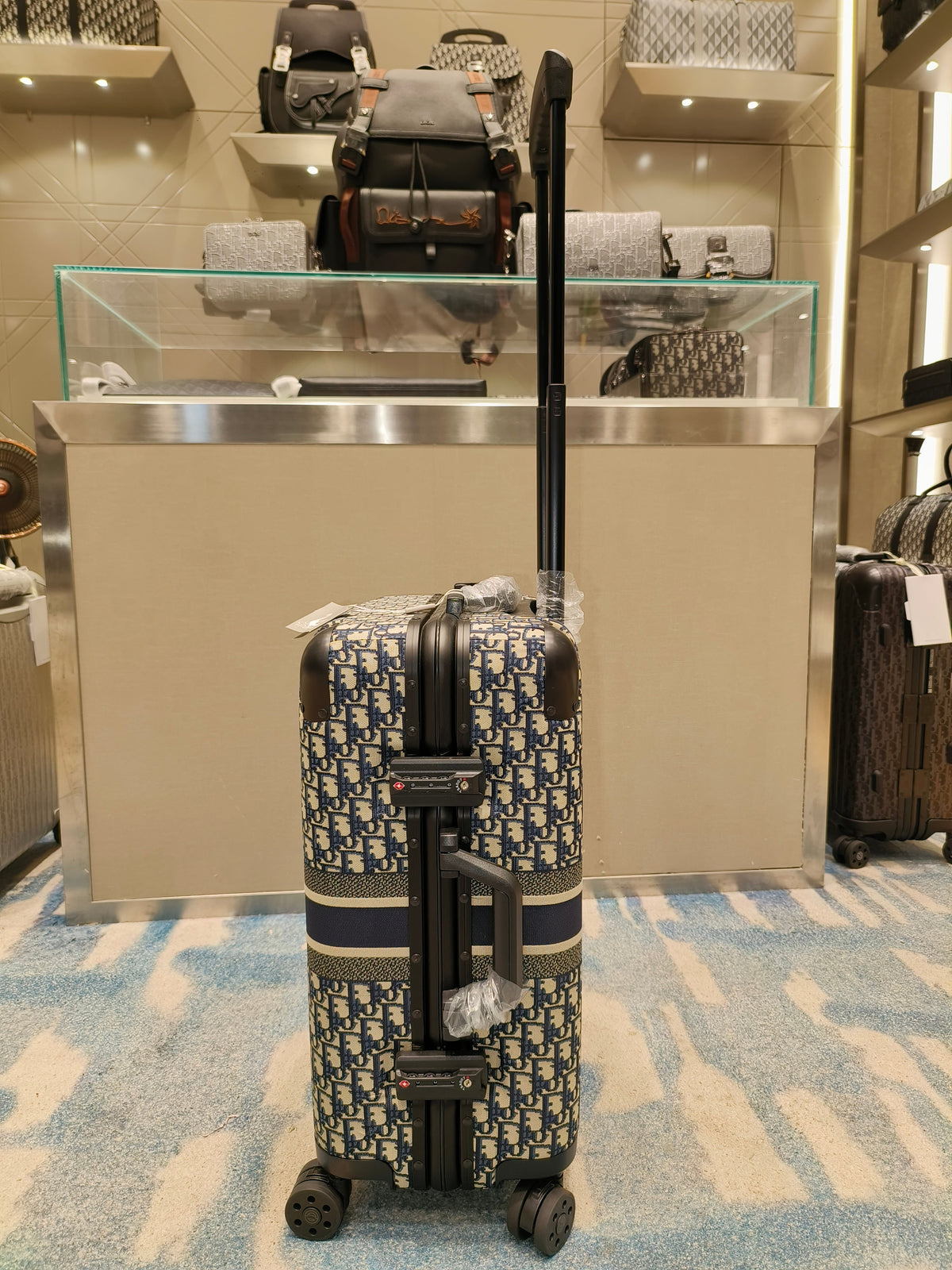 Suitcase Black and Brown Suitcase