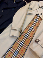 Navy Trench Coat - Men's