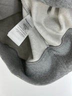Grey Cotton Crest Graphic Crewneck - Men's