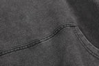 Washed Grey Tonal Logo Hoodie - Men's