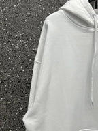 Black Cotton Chest Logo Pullover - Men's