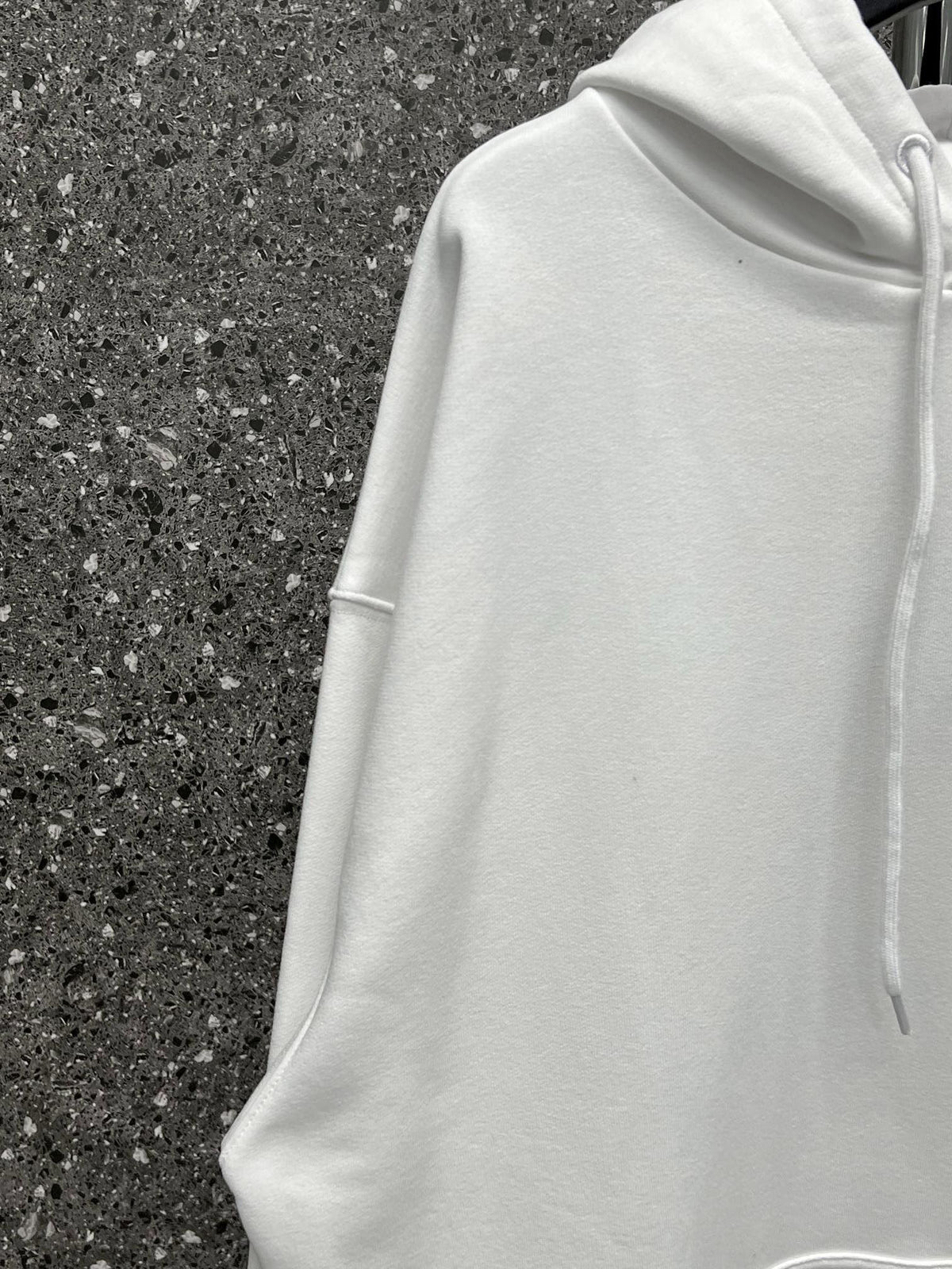 Black Cotton Chest Logo Pullover - Men's