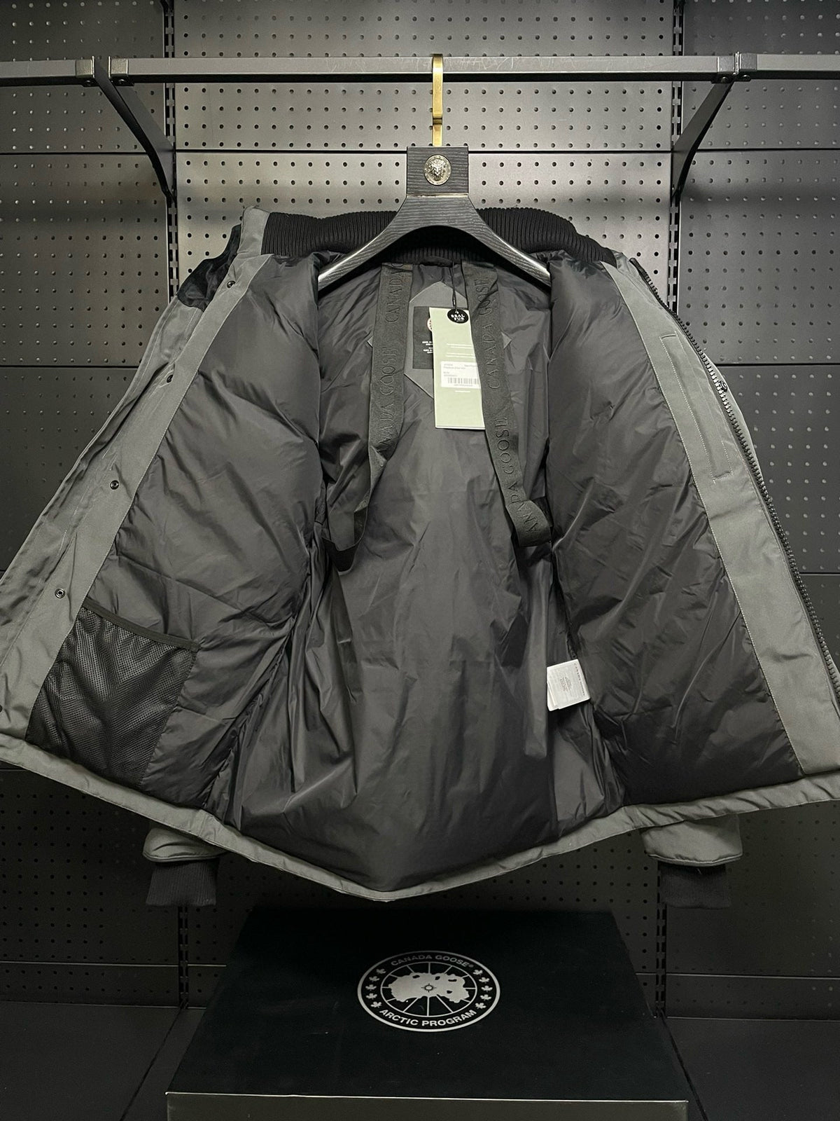 Black Nylon Down Parka - Men's