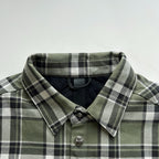 Blue Flannel Printed Sleeve Long-Sleeve - Men's
