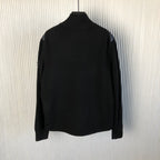 Navy Blue and Black Puffer Jacket - Men's