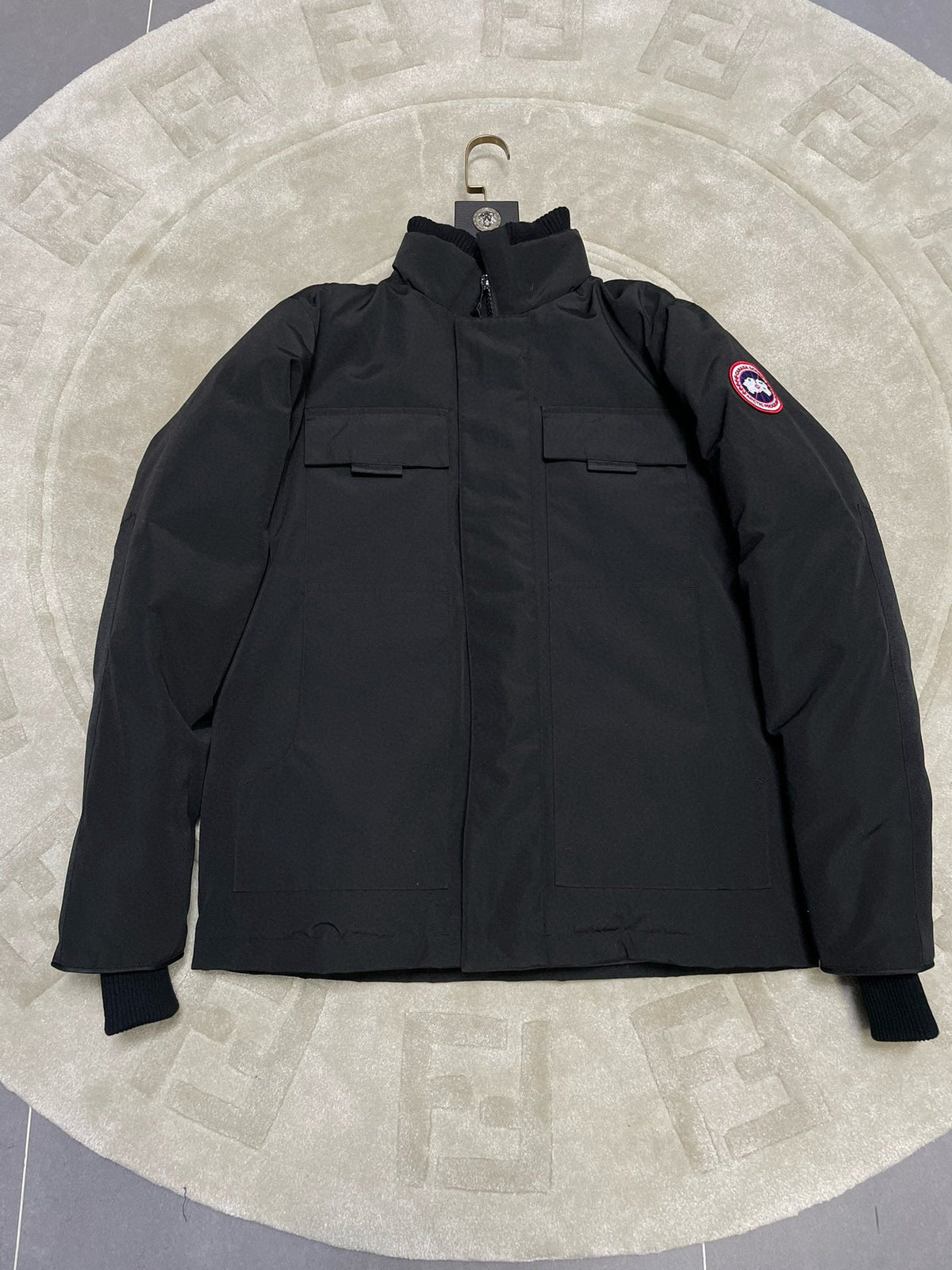 Black Nylon Down Parka - Men's