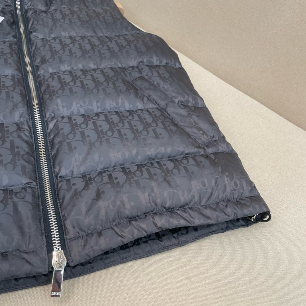 Blue Nylon Quilted Gilet - Men's
