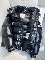 Black and White Puffer Jacket - Men's