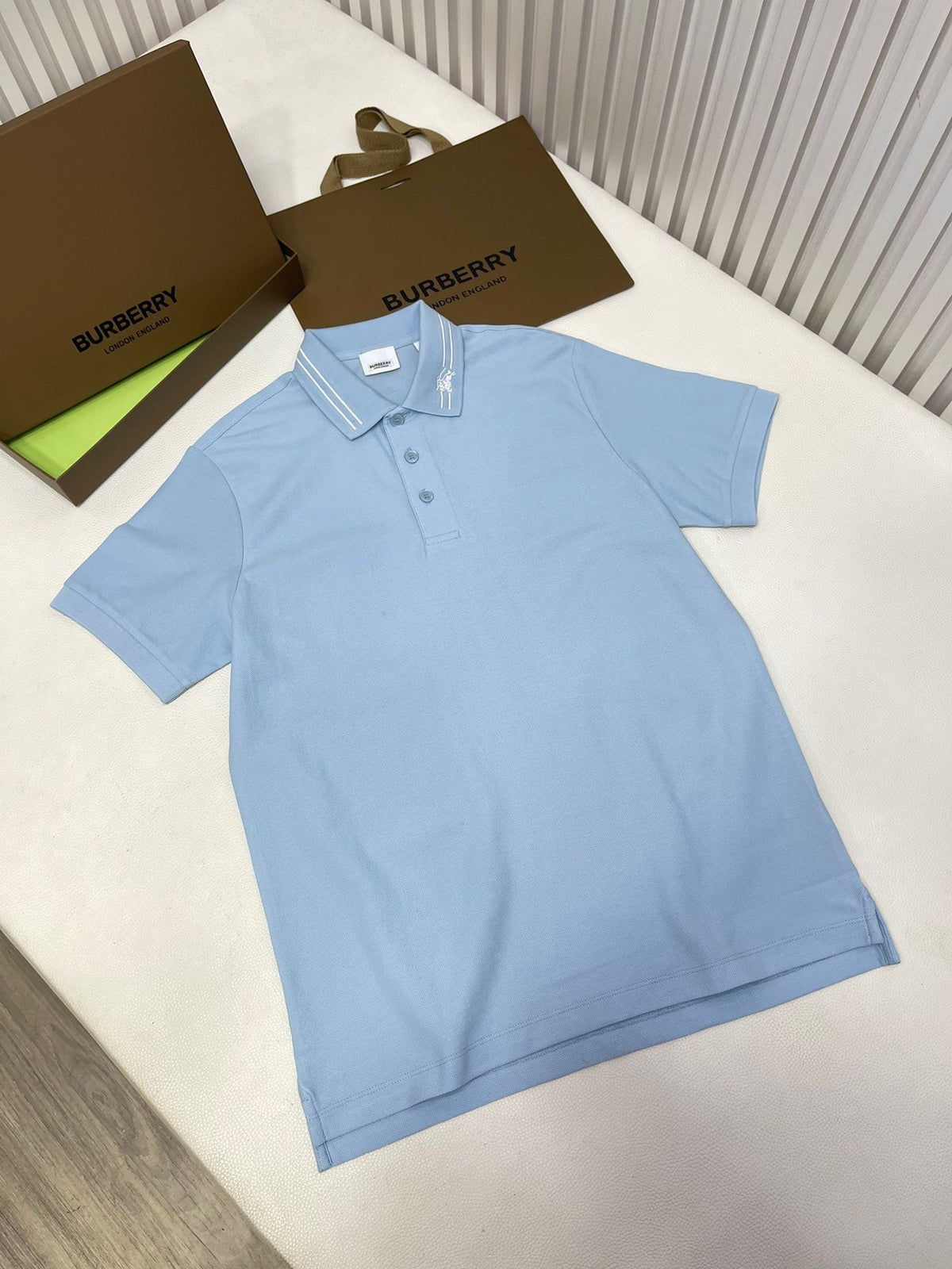 Orange Cotton Plain Short-Sleeve - Men's