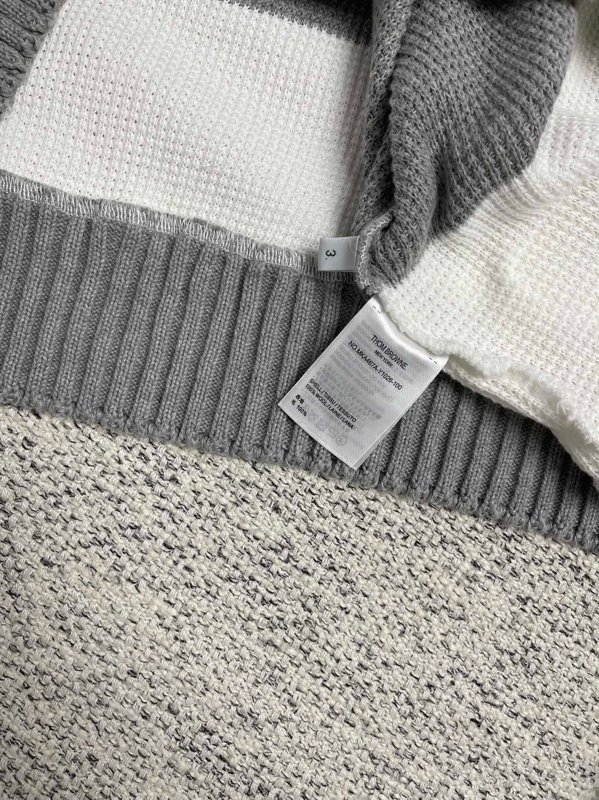 Grey Knit Argyle Long-Sleeve - Men's
