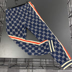 Navy Jersey Monogram Track - Men's