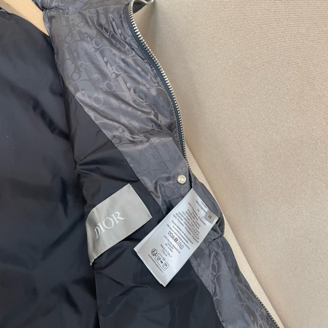Blue Nylon Quilted Gilet - Men's